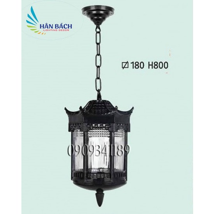 Đèn thả ban công ngoài trời - kèm bóng
