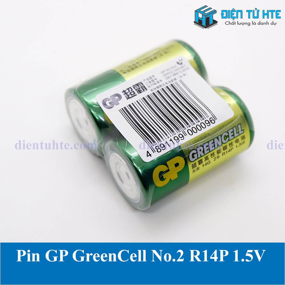Pin GP No.2 R14 1.5V GreenCell Form C (1 viên)
