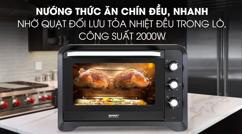Lò nướng Sanaky 80 lít VH-809S2D - PP Điện Gia Dụng Hải Kim Long