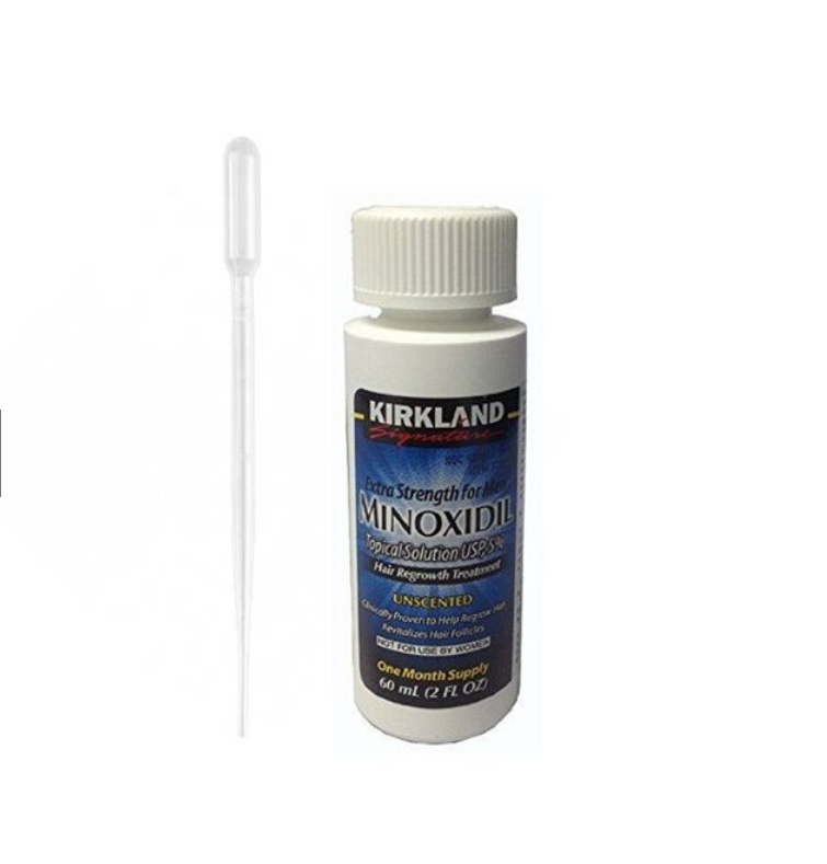 Minoxidil Kirkland 5% Minoxidil với giọt miễn phí (60ml mỗi chai)