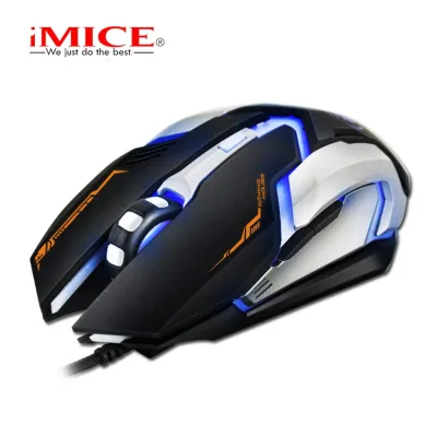 [HCM]Mouse Gaming IMICE V6 Dây dù - Led 7 màu