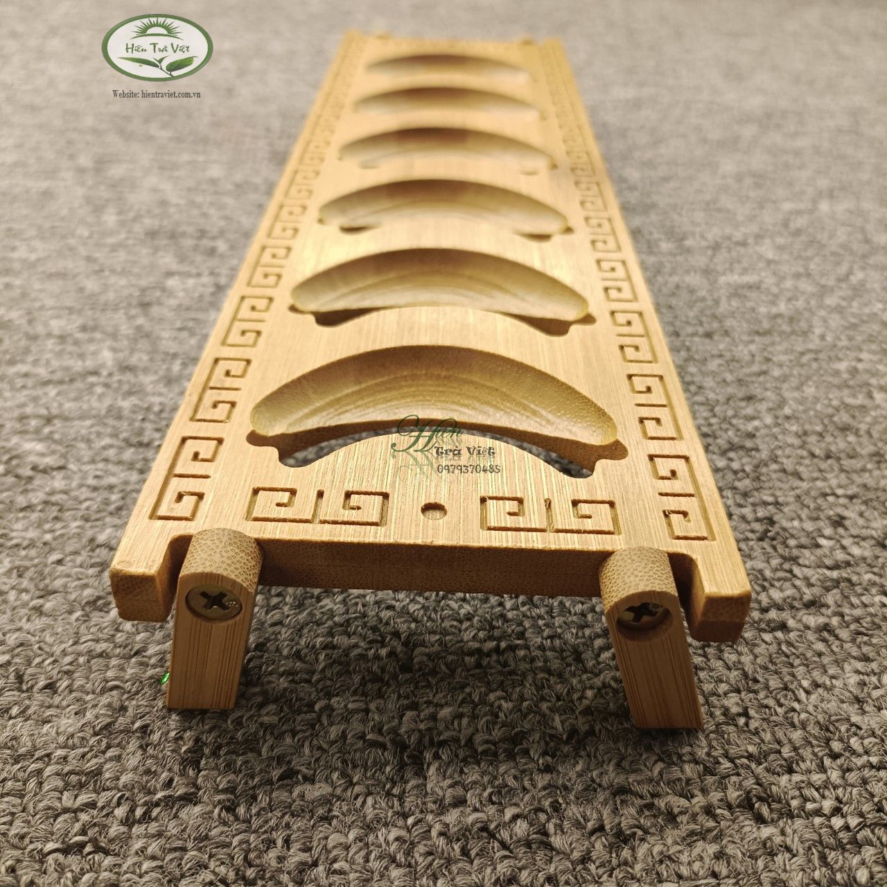 Gác chén trà gỗ - gác chén trà tre 3 kiểu dáng