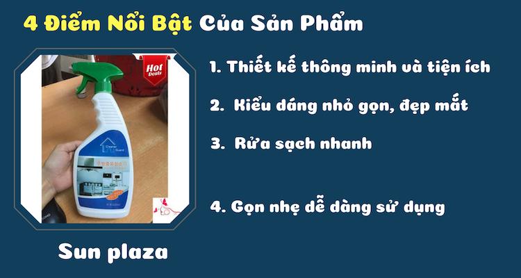 Xịt tẩy rửa đa năng Hàn Quốc 500ML