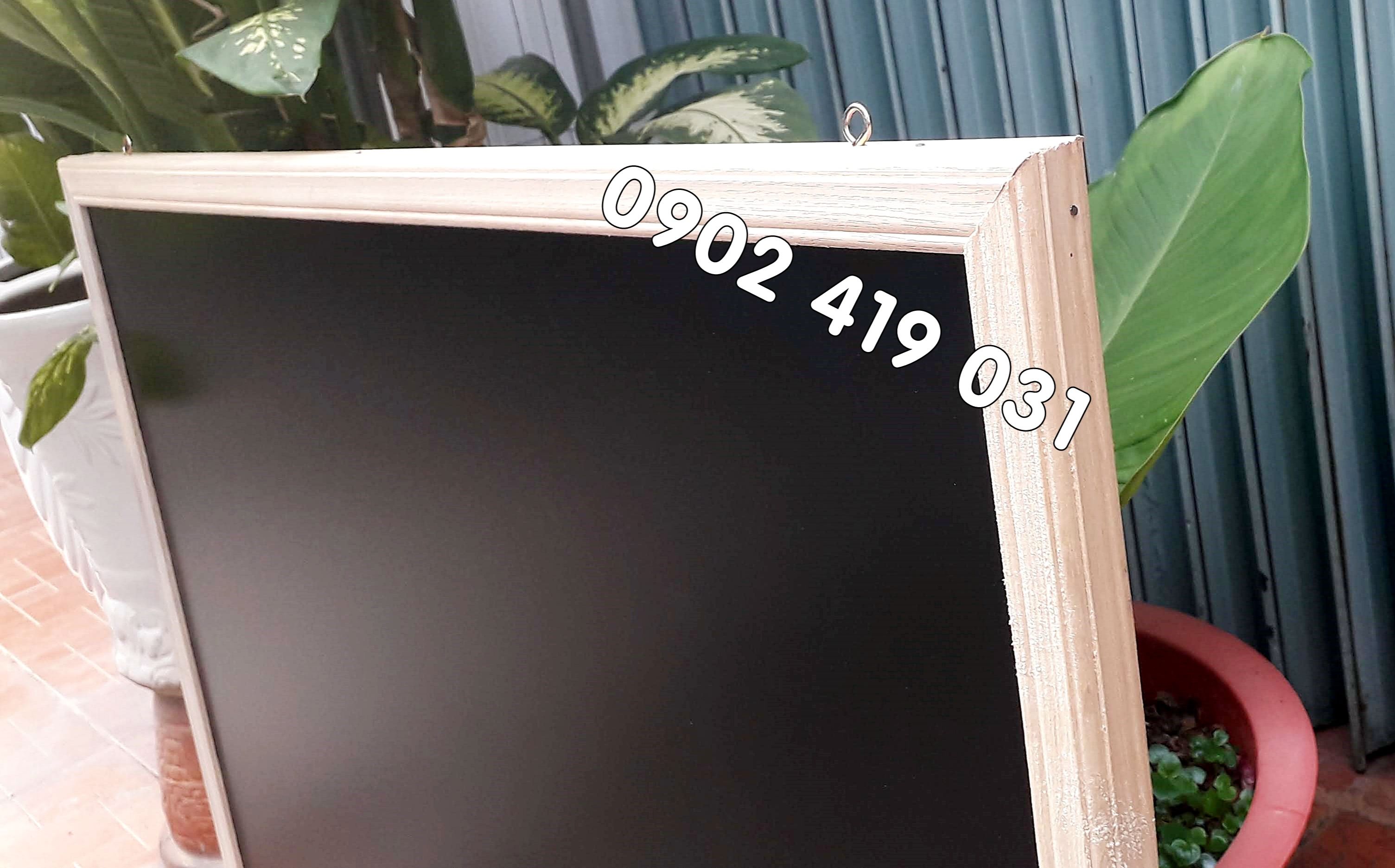 Bảng Menu Khung Gỗ Treo Tường 60 x 80cm [ Tặng hộp phấn màu ]