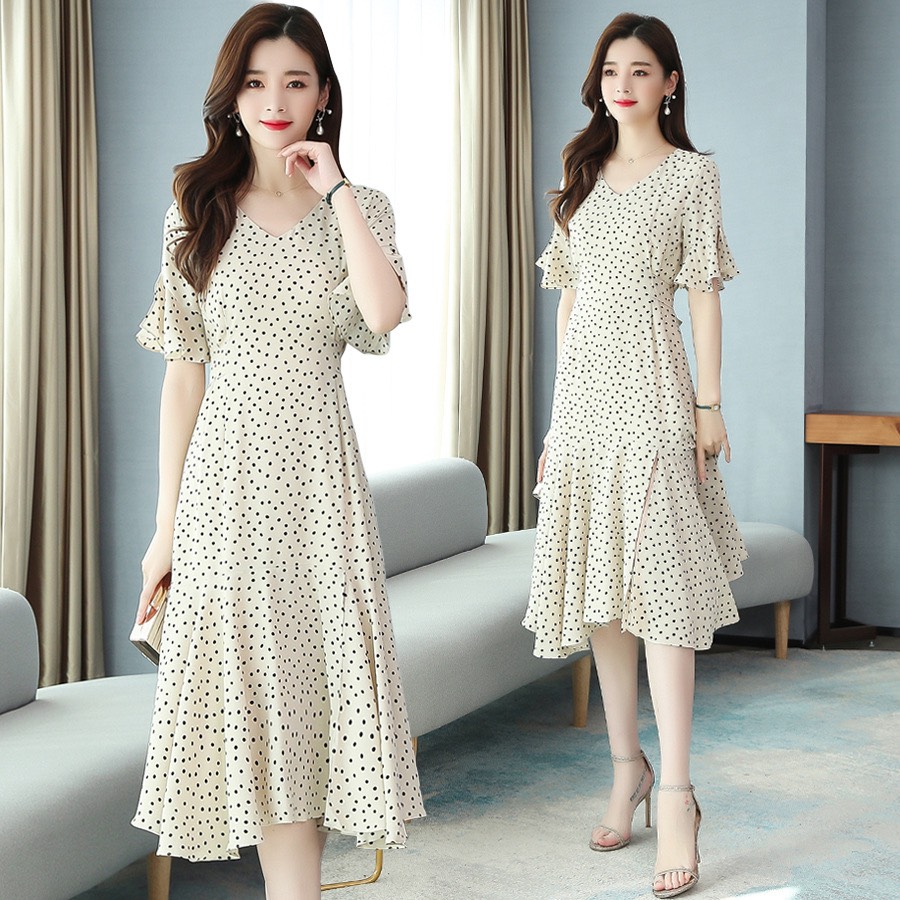 Đầm dự tiệc lụa 2 lớp có tay siêu đẹp cho chị em thích hợp đi chơi , dự tiệc, dạo phố