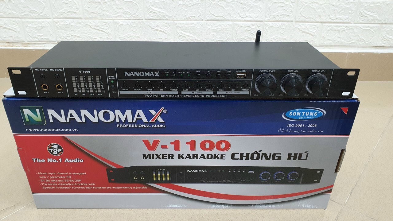 Vang cơ Nanomax V1100 (Bluetooth-Optical-chóng hú)