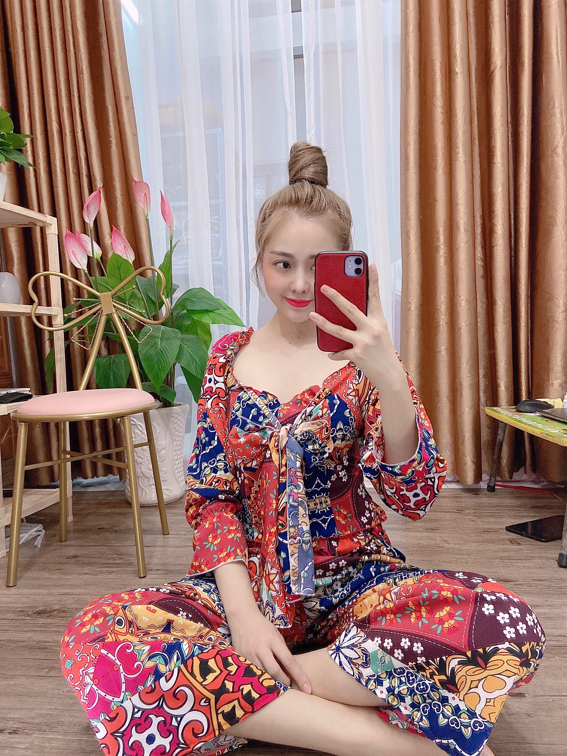 Sét bộ thổ cẩm cao cấp siêu xinh - pl #thocam
