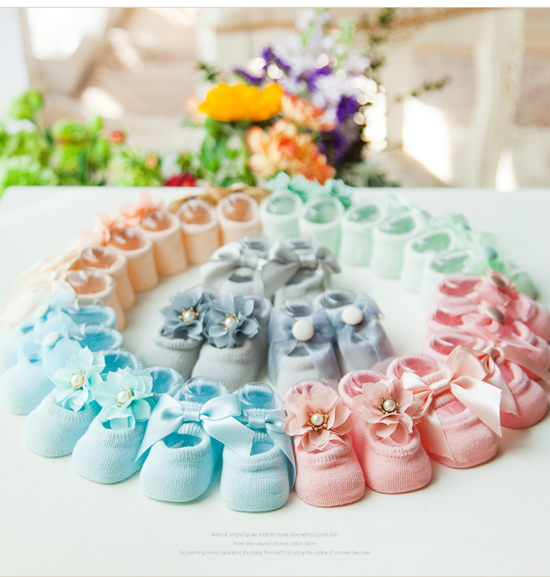 Set 3 Đôi Tất Hài Công Chúa Siêu Đẹp Cho Bé Gái