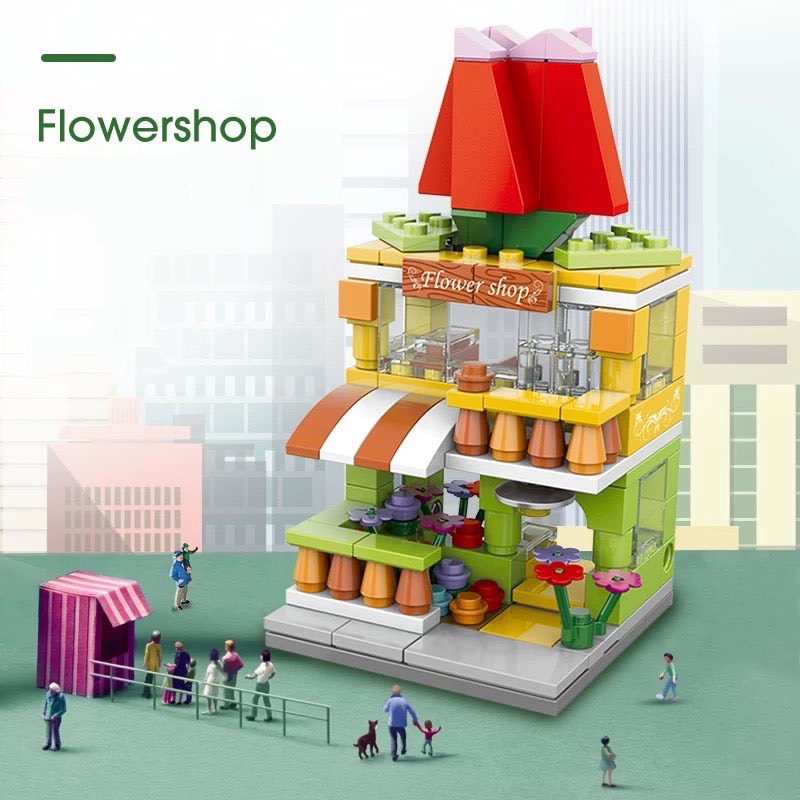 Lego Lắp Ráp Mô Hình Cửa Hàng Mini