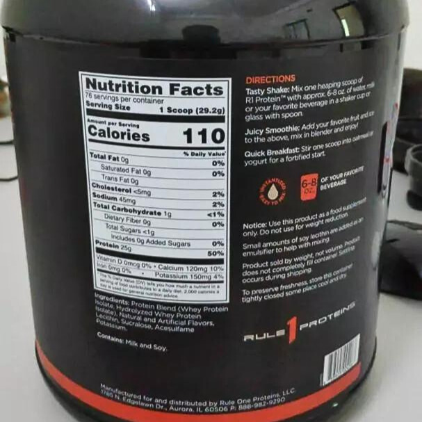 Sữa Tăng Cơ Rule1 Protein Isolate Whey - Hỗ Trợ Phát Triển Cơ Bắp