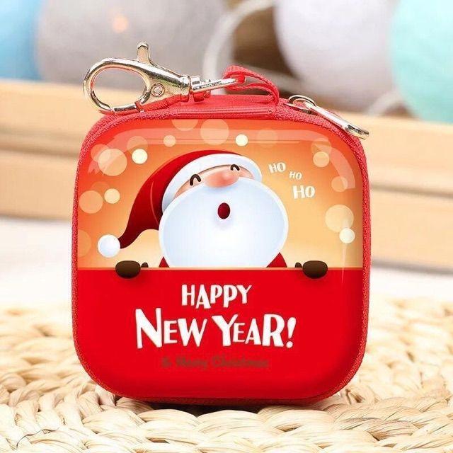 Ví NOEL vuông mini có móc khóa