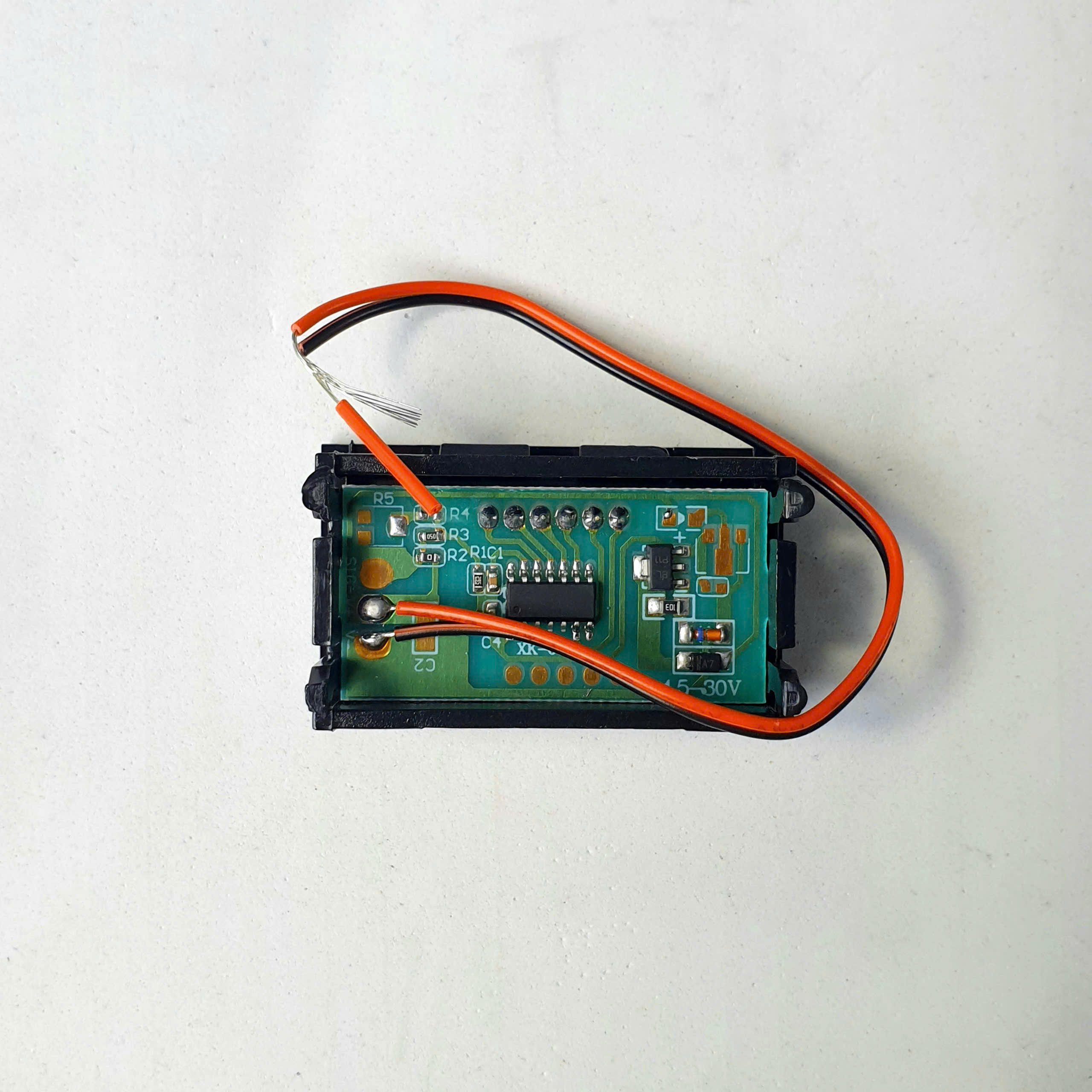 Led Dc 4.5-30V Digital Voltmeter, Led Dc Voltage Indicator, Measures Dc Voltage 4.5-30Vdc