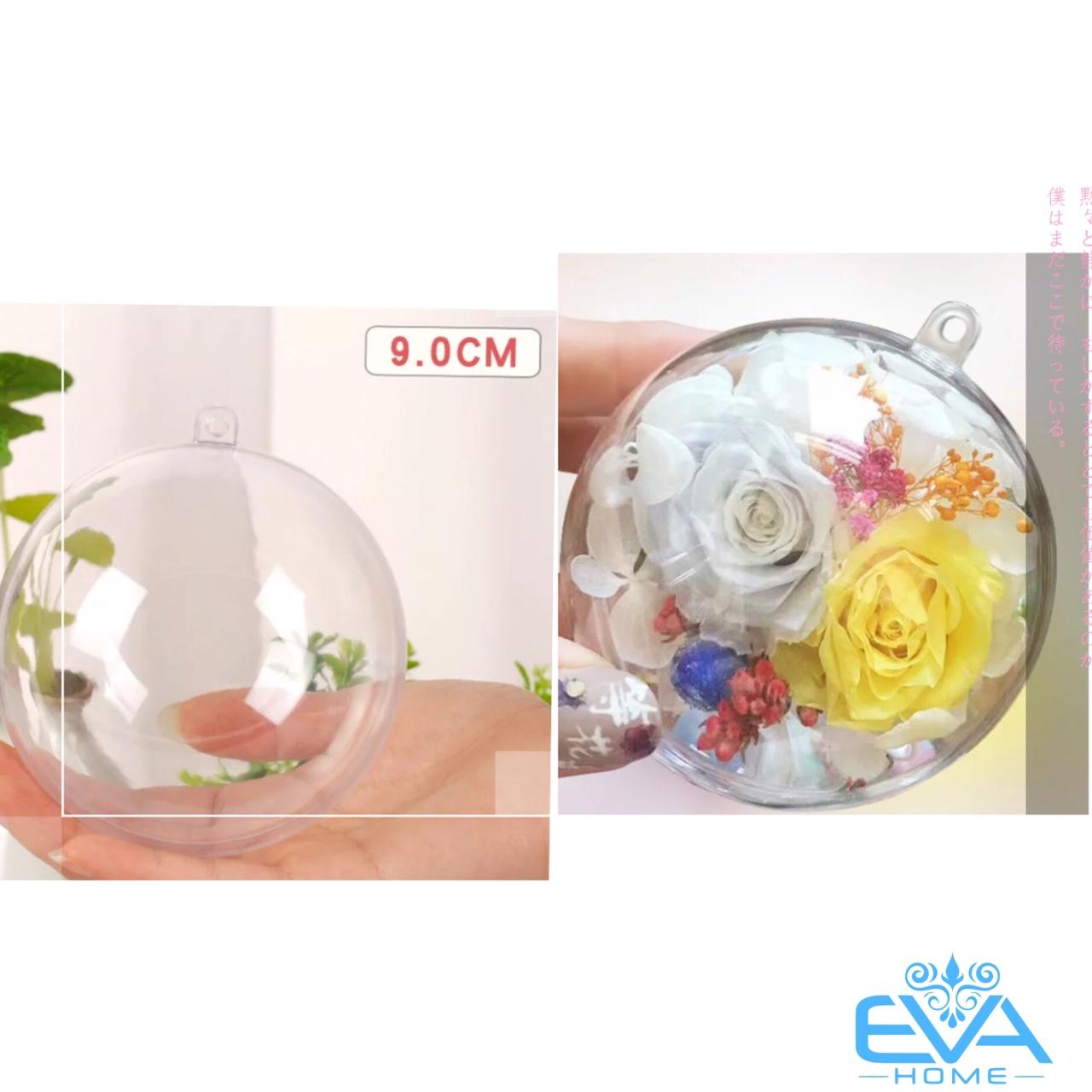 [HCM]Set 5 Quả Cầu Nhựa Trong Suốt 9 Cm