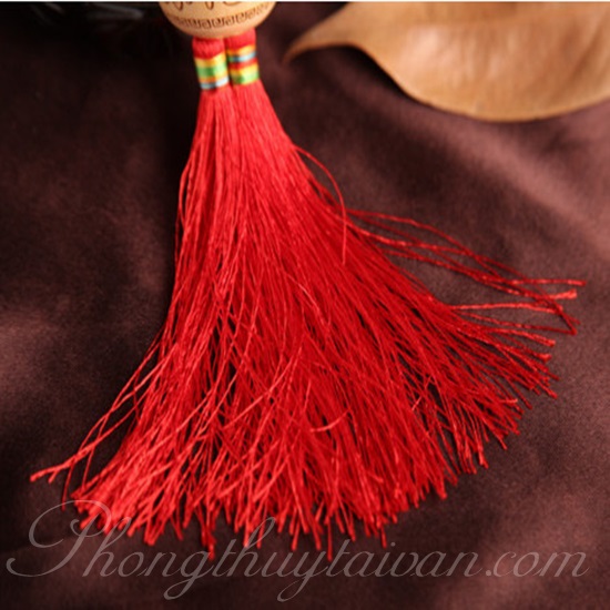 Dây treo Phong Thủy Hồ Lô gỗ đào 33cm (3 mẫu).