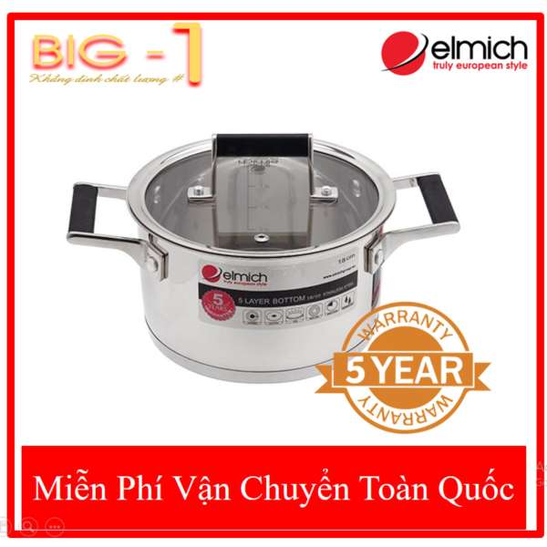 Nồi Inox 304 Cao Cấp Elmich AMADIS  24CM 5274 - Bảo Hành 5 Năm