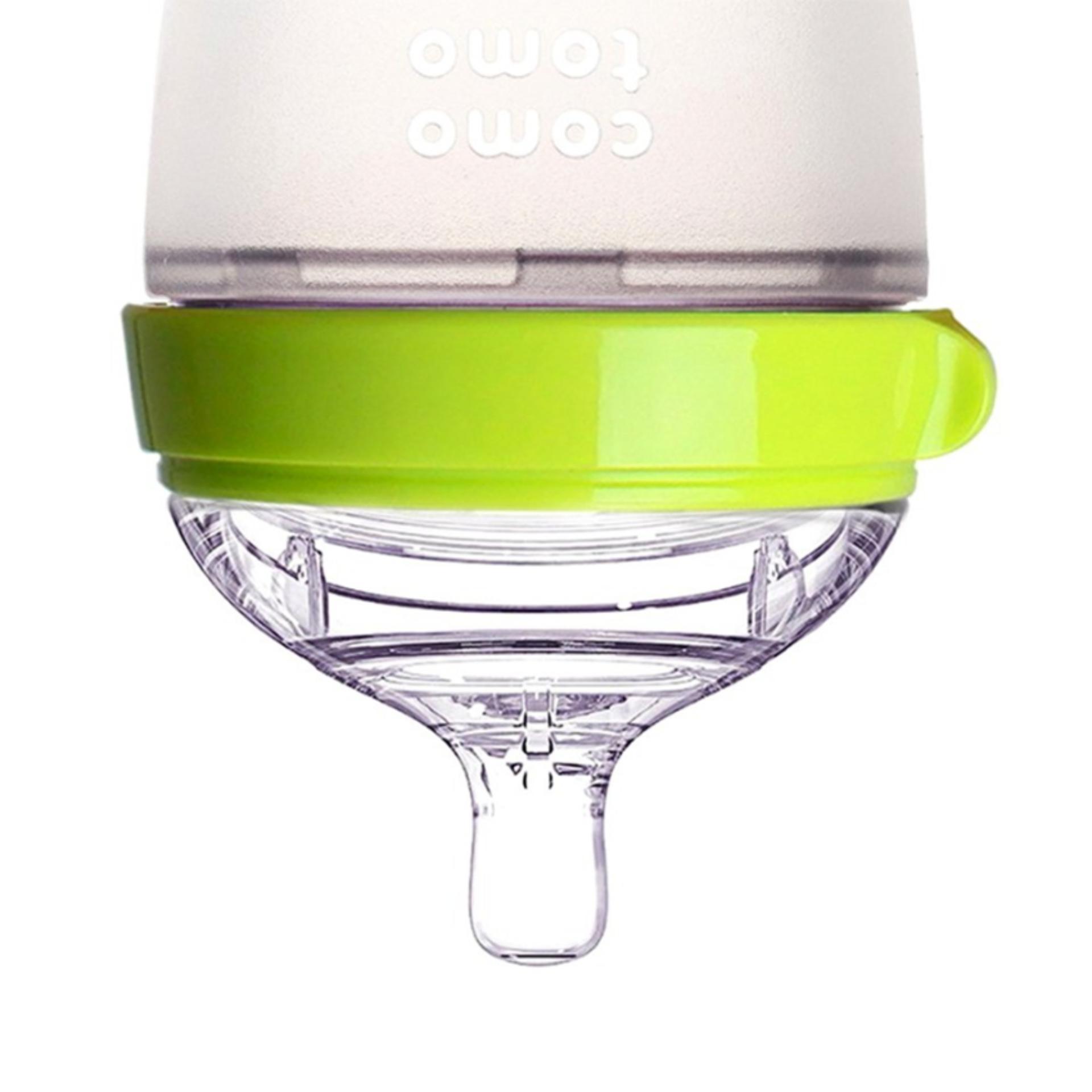 Bình sữa COMOTOMO 150ml Xanh (Hãng phân phối chính thức)