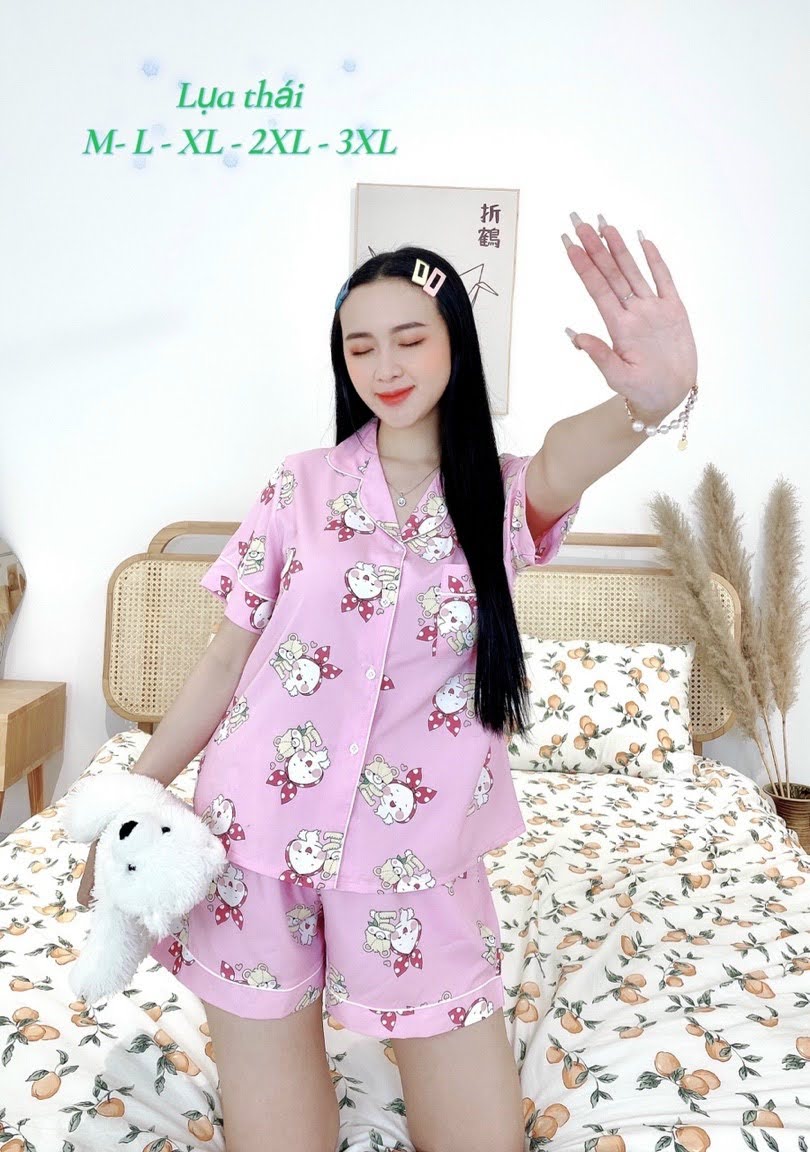 [ HCM ] Đồ bộ pijama lụạ thái quần đùi - Thoi trang nale