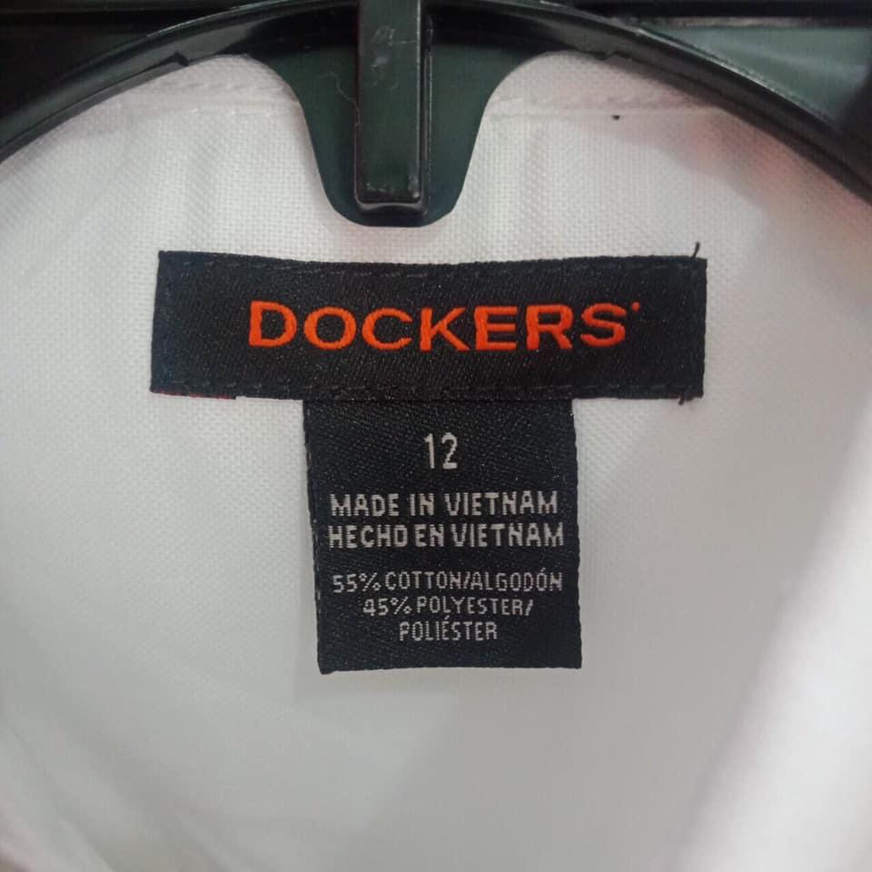 Áo sơ mi trắng nam dài tay Docker VNXK