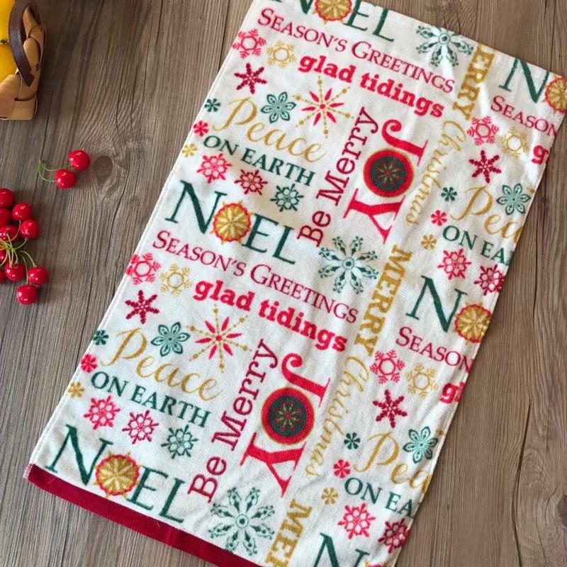 Sáng Tạo Khăn Mặt Lễ Phẩm Nhỏ 100% Cotton Cá Tính Noel Khăn Gối Nghề Thêu Rửa Đồ Gia Dụng Người Lớn Mềm Mại Hút Nước 40*70