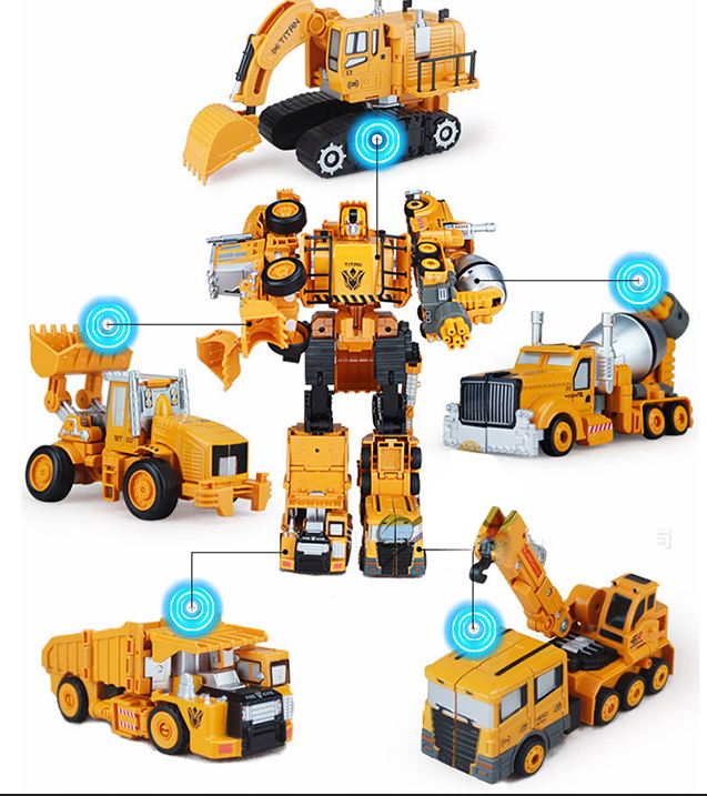ROBOT Biến hình Bằng sắt - 5in1 Trans Truck
