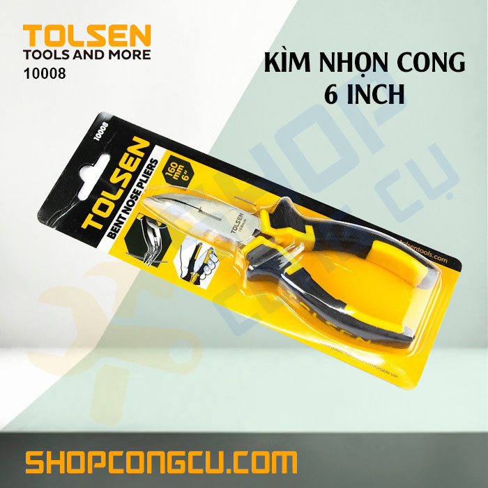 [HCM]Kìm nhọn cong 6 inch Tolsen 10008