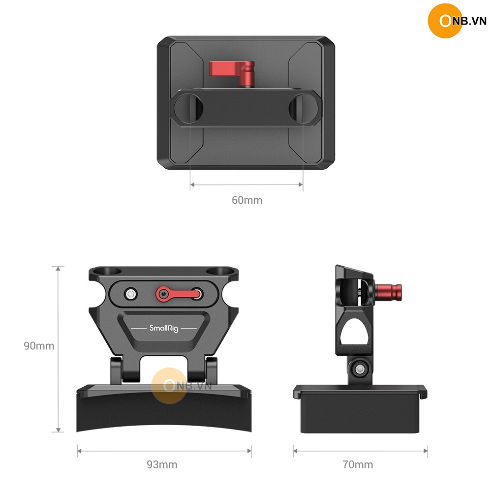 SmallRig Lightweight Chest Pad with Rod Clamp MD 3183