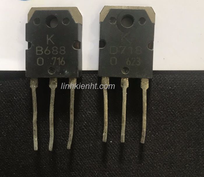 5 cặp linh kiện sò âm thanh d718 b688 2sb688 2sd718 lưng đồng tháo máy