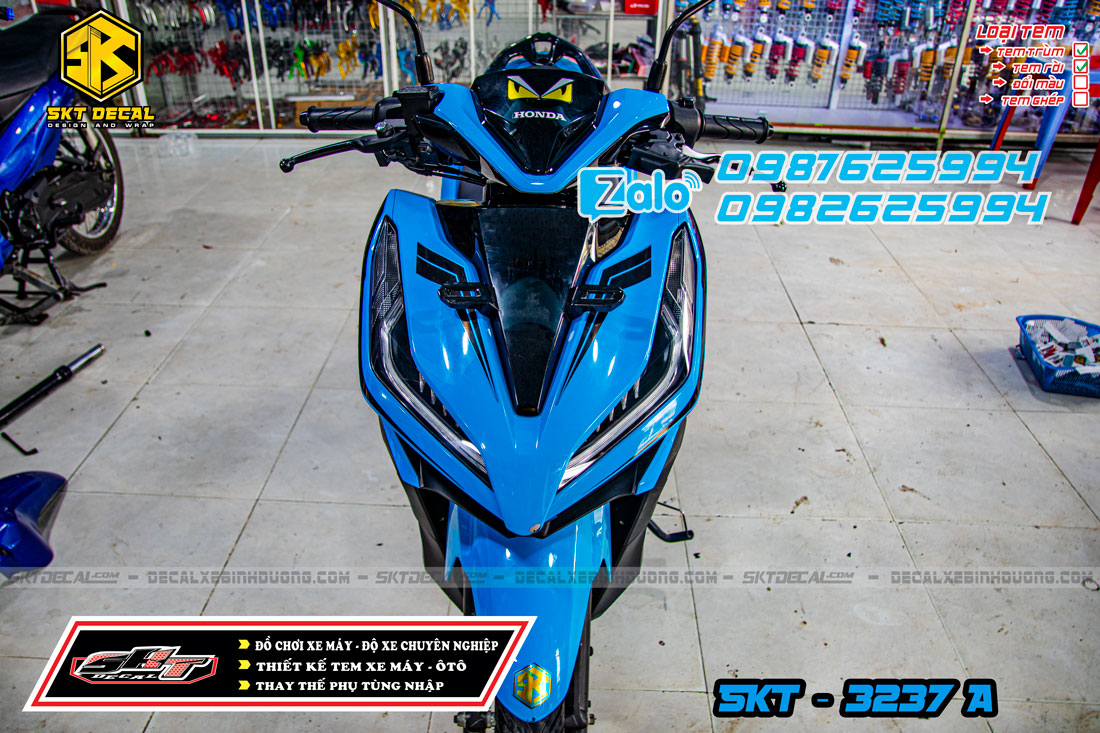 tem rời vario xanh đen