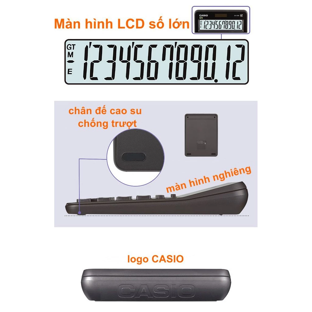 Máy Tính Casio DX-120B CHÍNH HÃNG - Bảo Hành 5 Năm