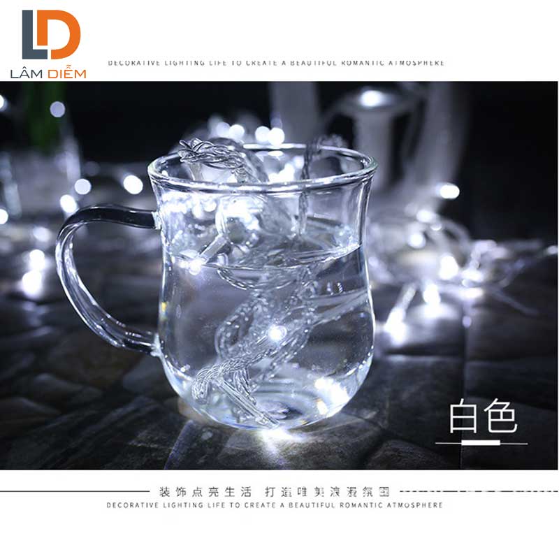 đèn led trang trí dây chớp 3m-4m5 điện vào 220v lõi dây đồng nhôm vỏ bóng đèn nhựa tuổi thọ bóng đèn 20.000h