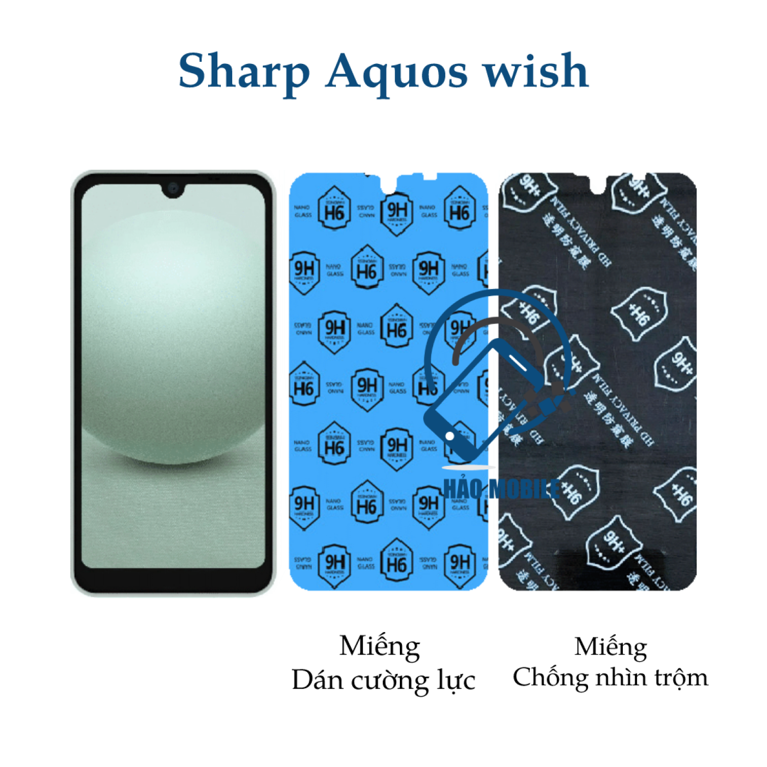 Dán cường lực dẻo nano Sharp Aquos wish