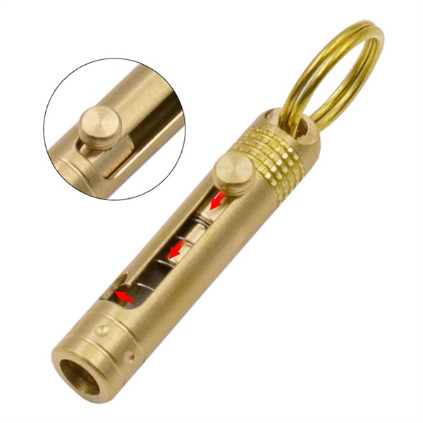 Móc khoá mini kiêm dao rọc giấy mini bằng đồng thau