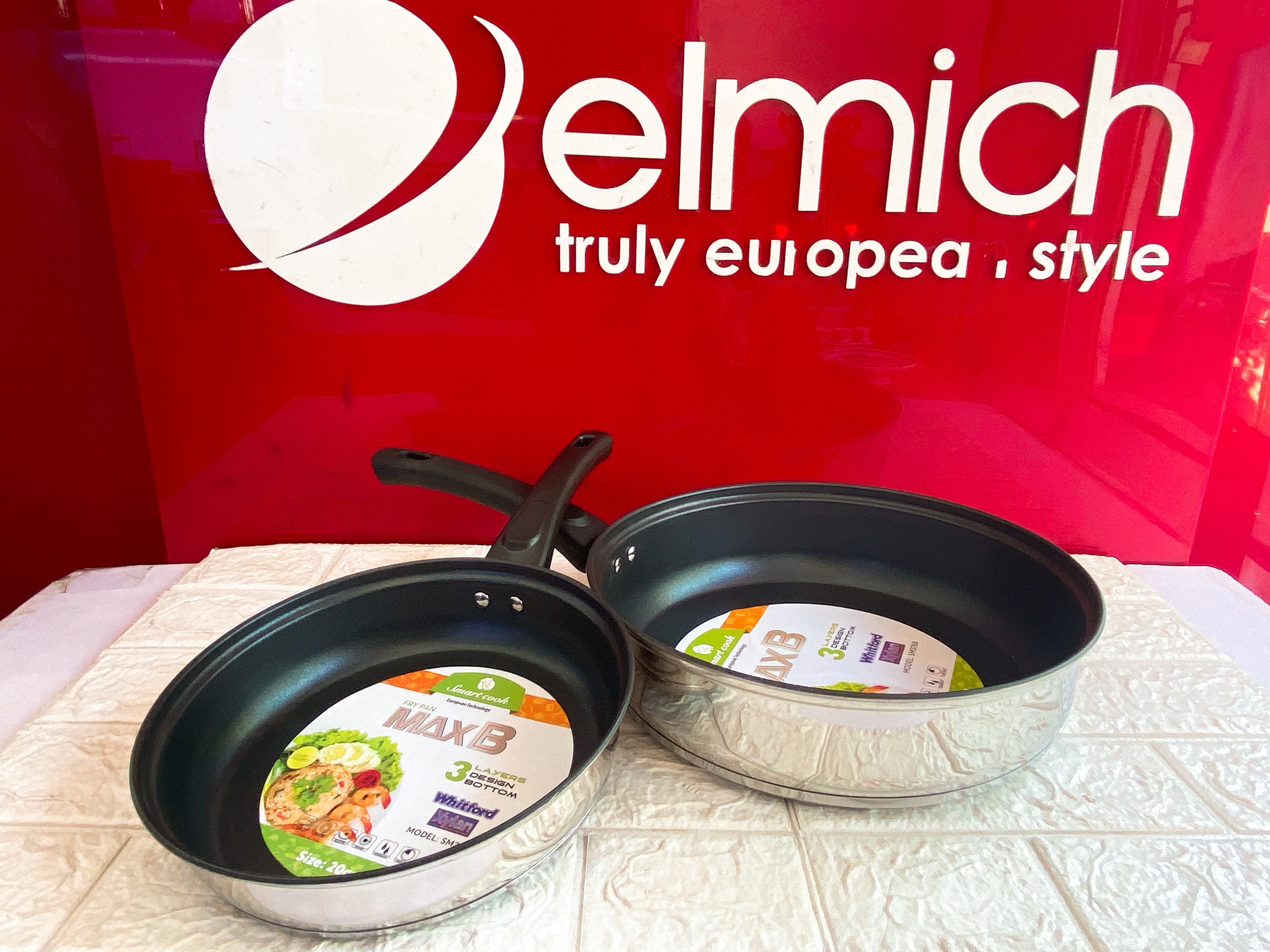 Chảo chống dính inox MaxB smartcook 3765 - 16cm, 3766 - 20cm, 3767 - 24cm, 3768 - 26cm / chảo xào, chảo rán