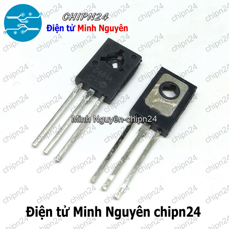 [5 con] (KT1) Transistor D669A TO-126 NPN 1.5A 160V (2SD669A D669 669) - HH005527