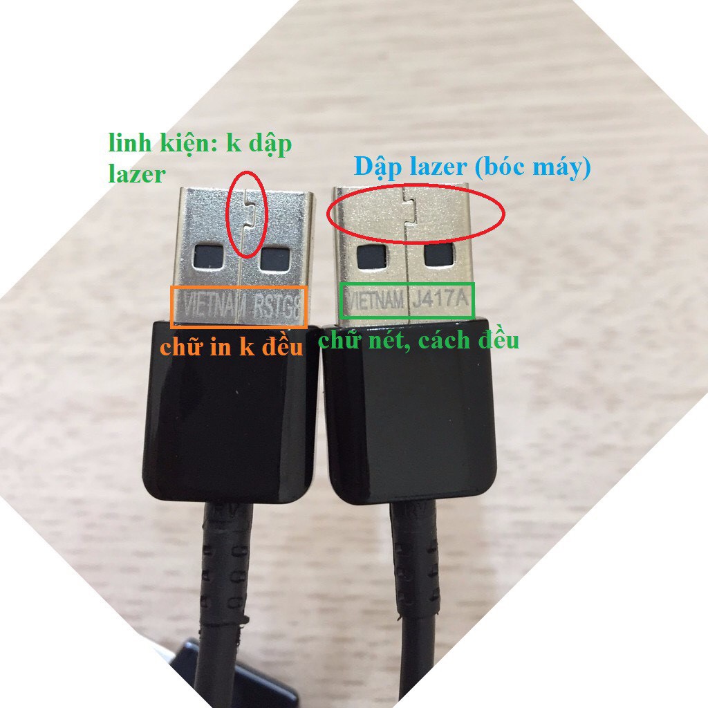 Cáp Sạc Nhanh Samsung chân Tyc