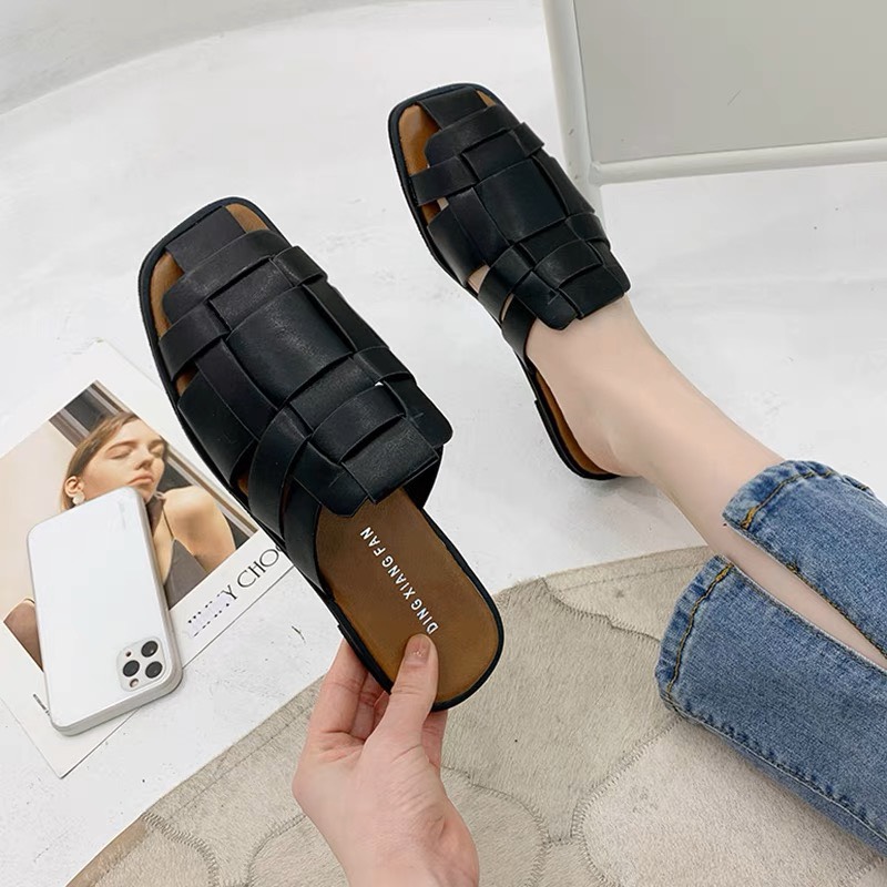 [BÃO GIÁ RẺ] Dép quai đan  mẫu mới Sục đan rọ nữ thời trang