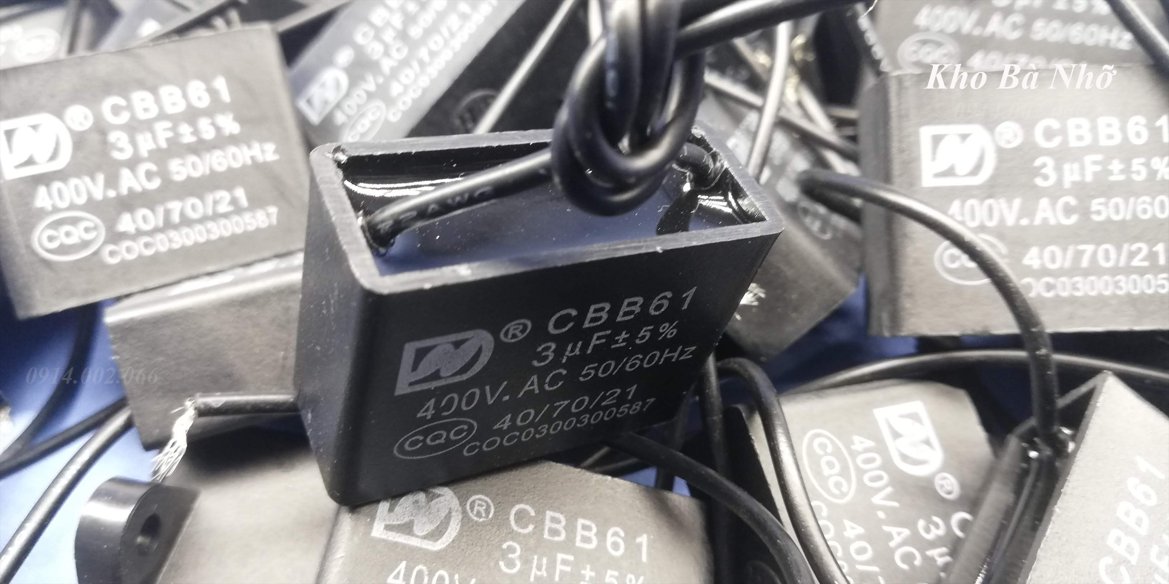 Combo 10 Tụ quạt 3uf - CBB61 400VAC
