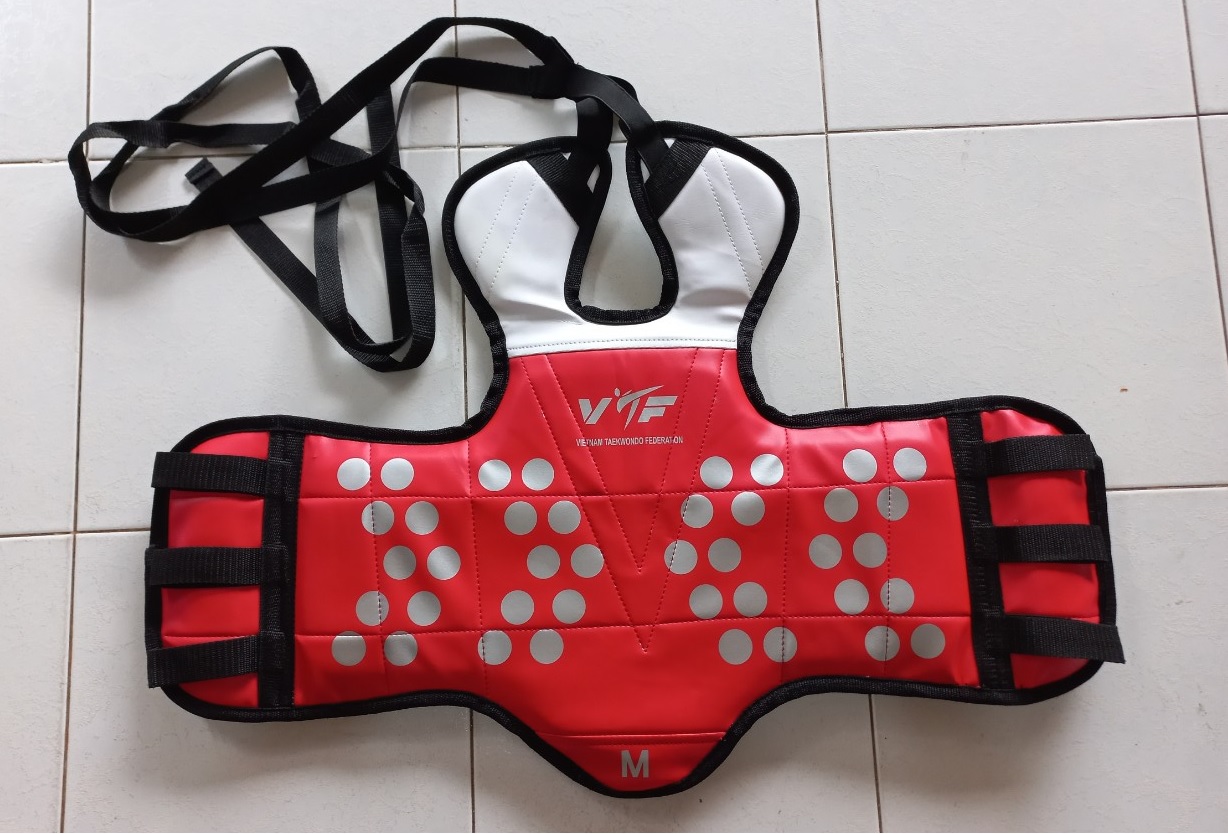 Giáp TaeKwondo Chấm Bi 2 Mặt