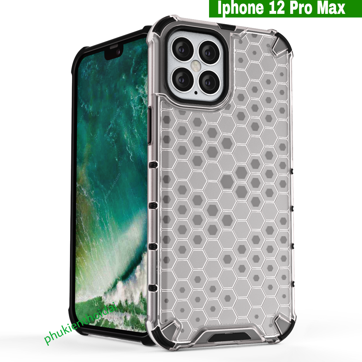 ỐP lưng Tổ Ong Iphone 12 Pro Max chống sốc chống va đập mạnh kiểu dáng UAG cao cấp