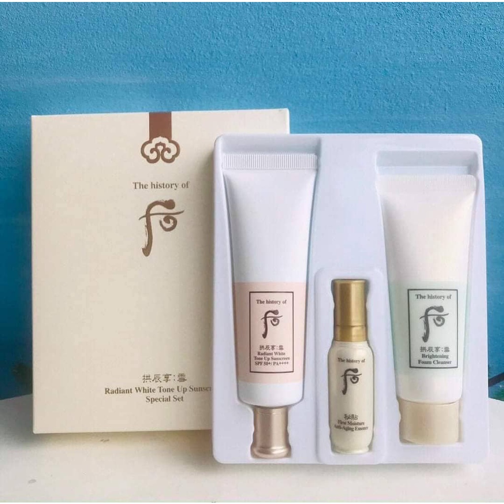 Kem chống nắng whoo radiant white tone-up 𝐥𝐚̀𝐦 𝐭𝐫𝐚̆́𝐧𝐠, 𝐝𝐮̛𝐨̛̃𝐧𝐠 𝐚̂̉𝐦,𝐜𝐡𝐨̂́𝐧𝐠 𝐧𝐡𝐚̆𝐧 𝐭𝐫𝐢̣ 𝐧𝐚́𝐦