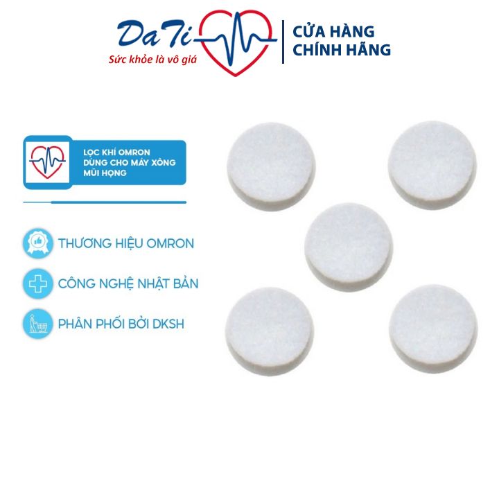 Miếng lọc khí omron dùng cho máy xông mũi họng ne-801 ne-c101 ne-c106 ne-c900 ne-c29 chính hãng 5 miếng - dati_medical