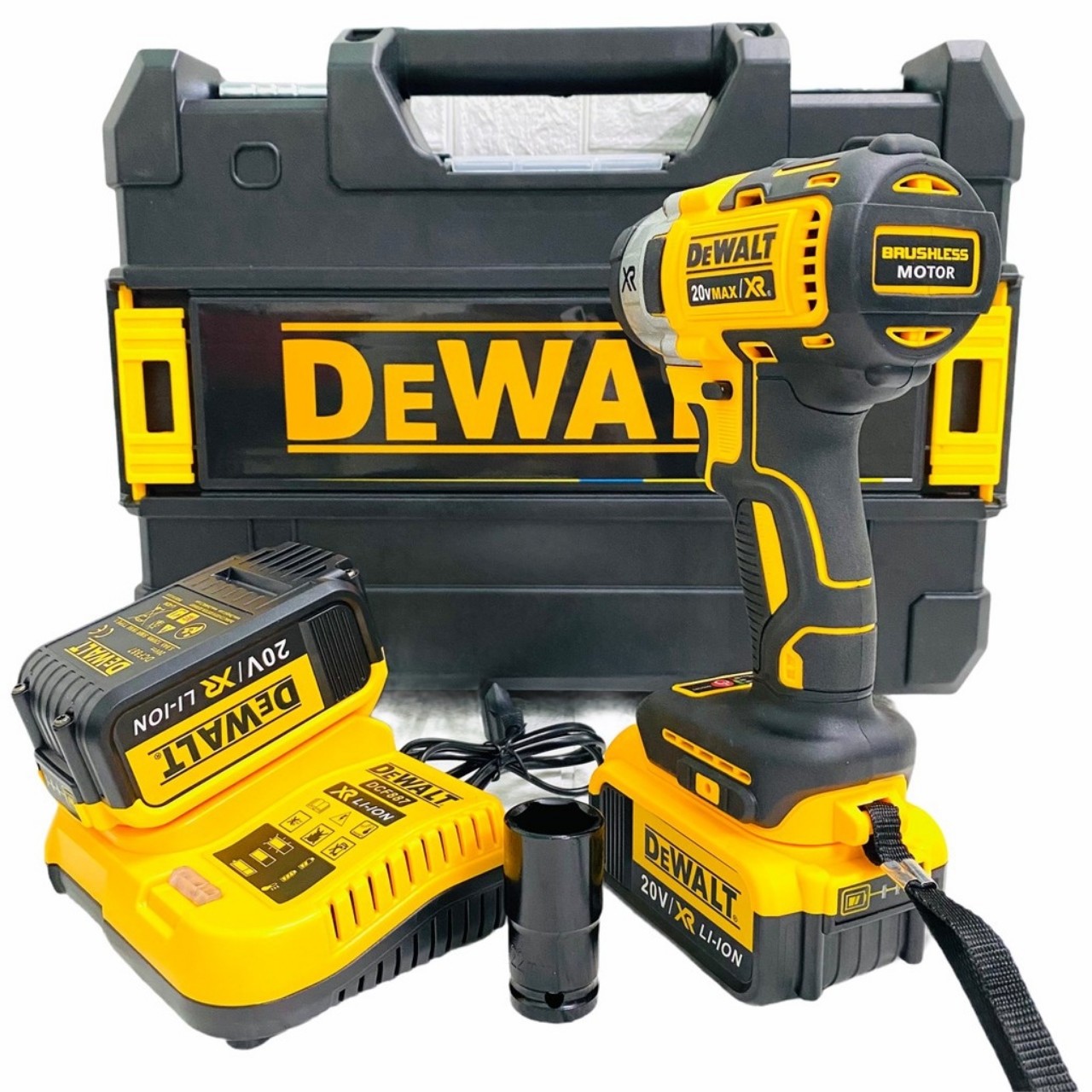 Máy Siết Bulong De.Wat 20v Không Chổi Than