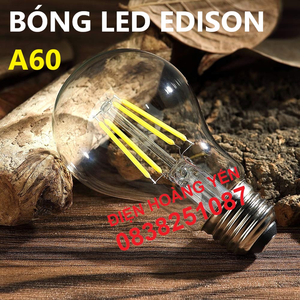 Bóng Đèn Led EDISON A60 4W Ánh Sáng Vàng 2700k