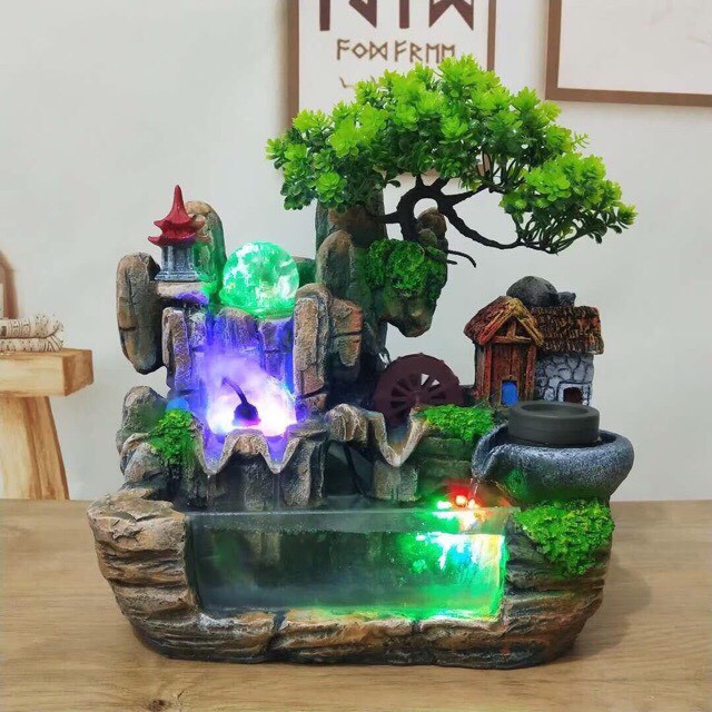 Thác nước phong thuỷ bể cá 4 mẫu