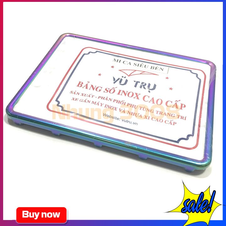 Khung Biển Số Inox Titan - Loại tốt nên mua