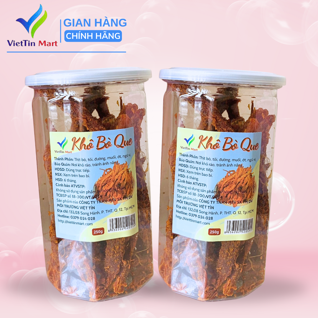 250gram KHÔ BÒ QUE HỒNG NGỰ - ViettinMart