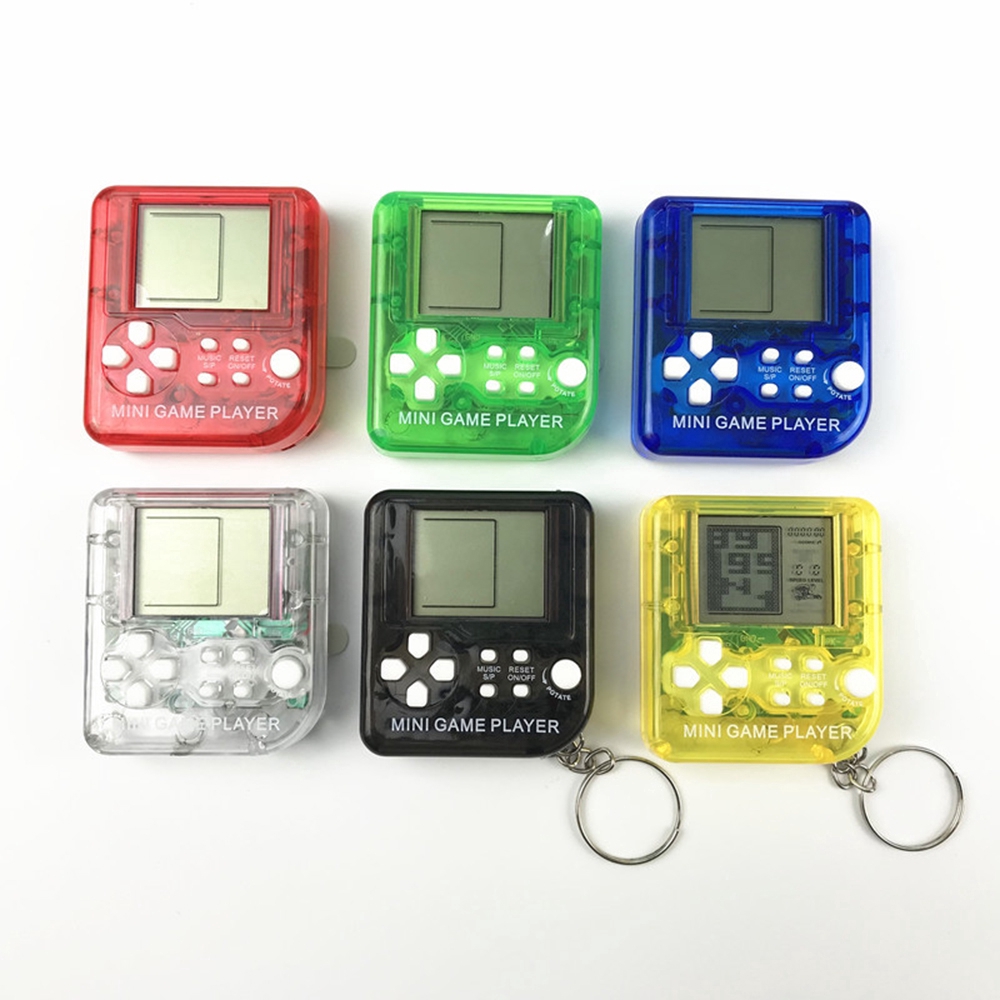 Móc khoá máy game cầm tay xếp gạch