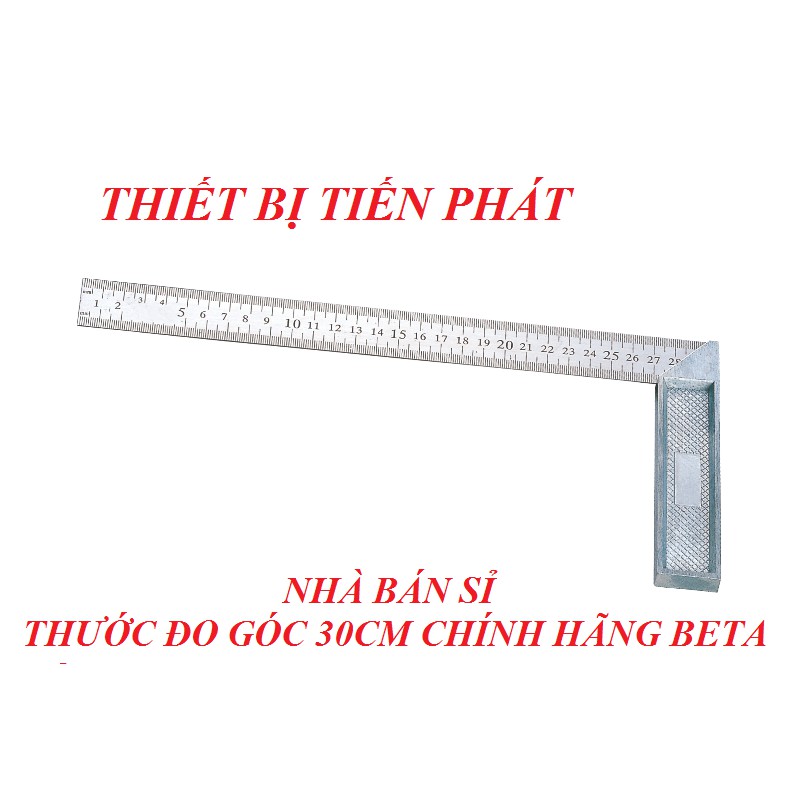 [HCM]Thước Đo Góc Beta Inox Dài 20cm, 25cm, 30cm, 35cm, 40cm Eke Góc Vuông