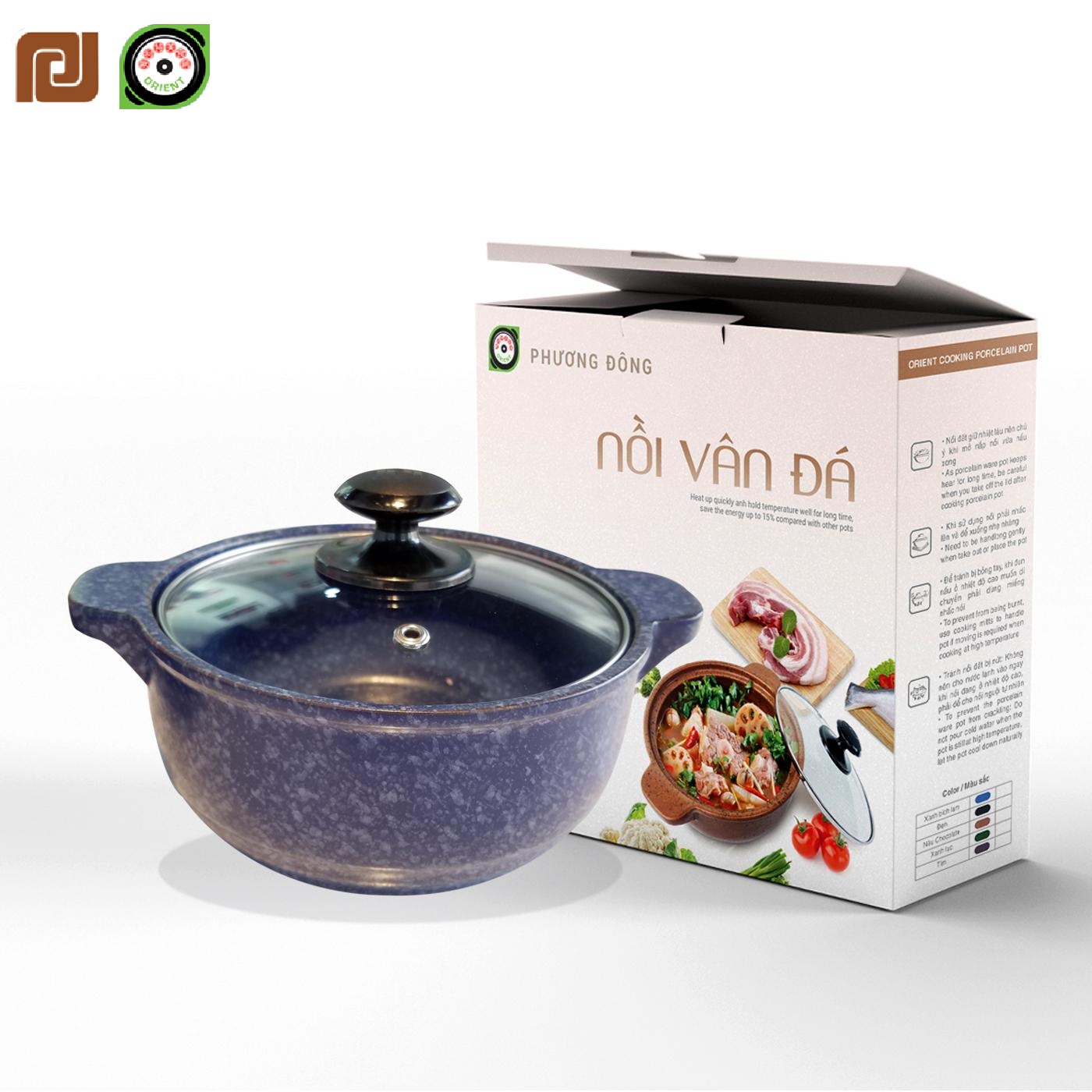 Nồi sứ sâu vân đá Phương Đông PDVS-2.5L