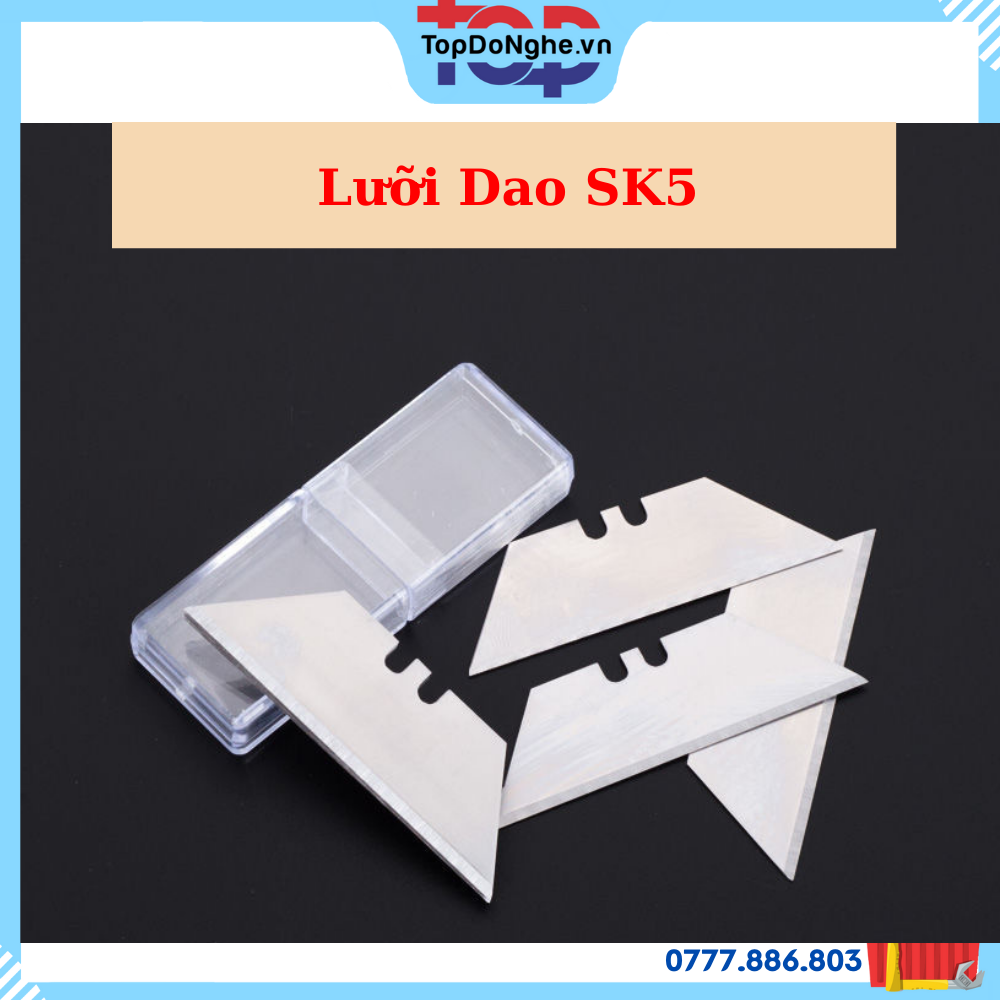 Dao rọc giấy gấp gọn tặng kèm 5 lưỡi
